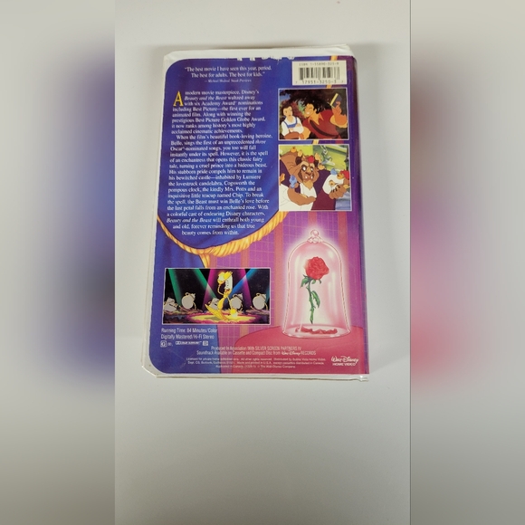 Beauty And The Beast VHS Tape Walt Disney’s Black Diamond Classic 1325 RARE! - Picture 8 of 9